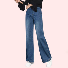 Women's Classic High Waist Wide Leg Jeans - My Vastra