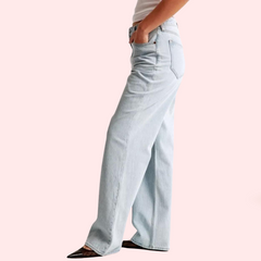 High Rise Loose Fit Denim for Curvy Women - My Vastra