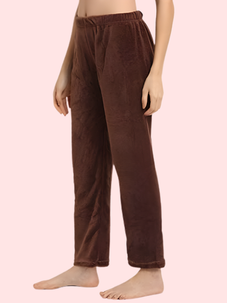 Womens Winter Cozy Warm Soft Fleece Pajama Pack of 2