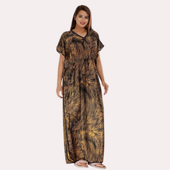 Printed Satin Nightie for Girls/Women - My Vastra