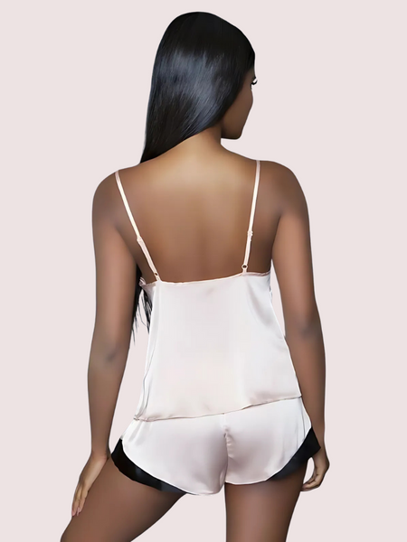 100% Silk Satin cami short set