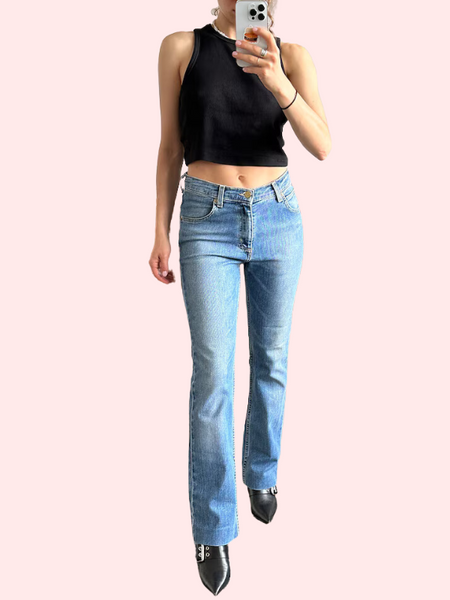 Women's Light Blue High Waist Denim Jeans - My Vastra