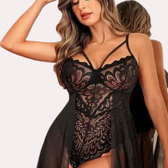 Intimate Black Babydoll Nightwear - My Vastra