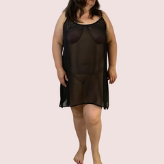 Glowing Aura Transparent Night Dress - My Vastra