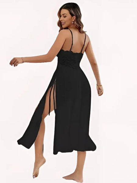 Romantic Black Babydoll Nightwear