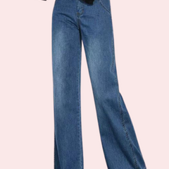 Women's Classic High Waist Wide Leg Jeans - My Vastra