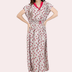 Luxurious Satin Maxi Sleepwear for Women - My Vastra