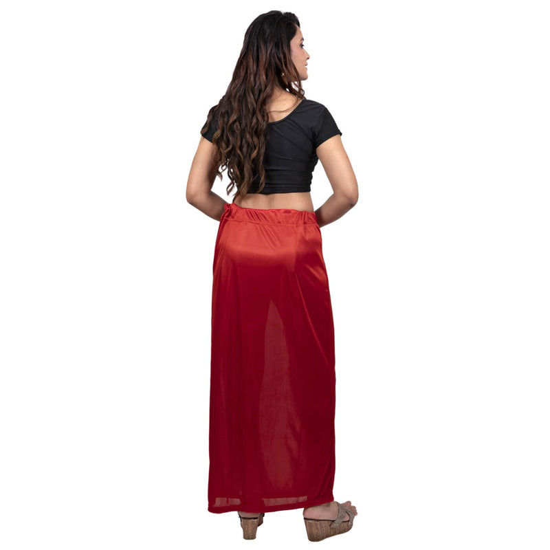 Women's Glimmering silk Stretchable Underskirt for Sarees - My Vastra