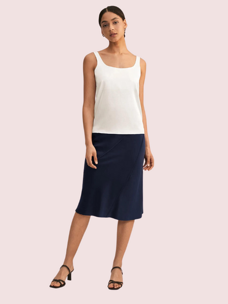 Elegant Lace Trimmed Silk Camisole Top - My Vastra
