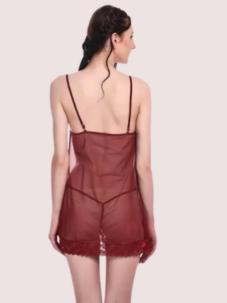 Flirty Sheer Chemise for Women