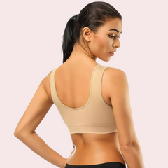 Beige Women's Ultimate Sports Bra for Yoga & Gym - My Vastra
