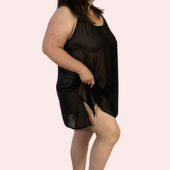 Glowing Aura Transparent Night Dress - My Vastra