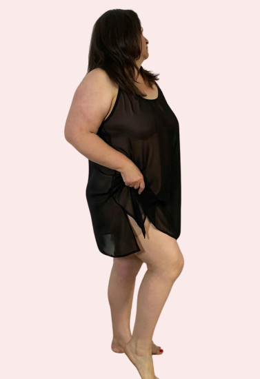 Glowing Aura Transparent Night Dress - My Vastra