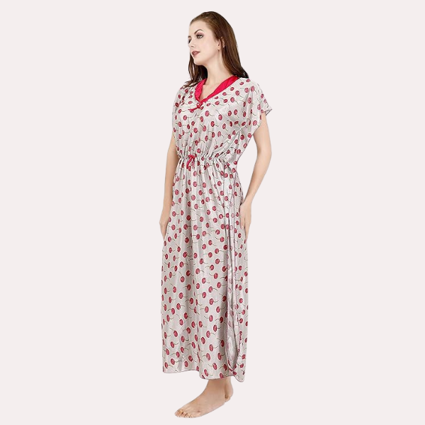 Luxurious Satin Maxi Sleepwear for Women - My Vastra