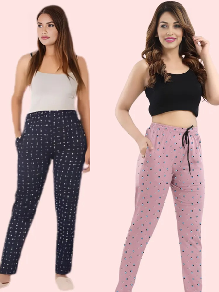Winter Lober Women’s Warm Cotton Lounge Pants – Pack of 2