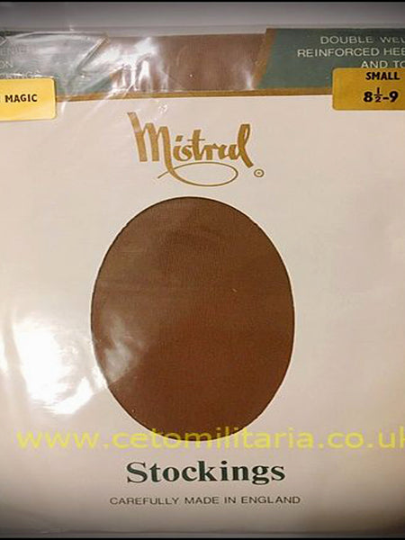 Mistral 60Denier Double Welt Reinforced Heel & Toe Stockings - My Vastra