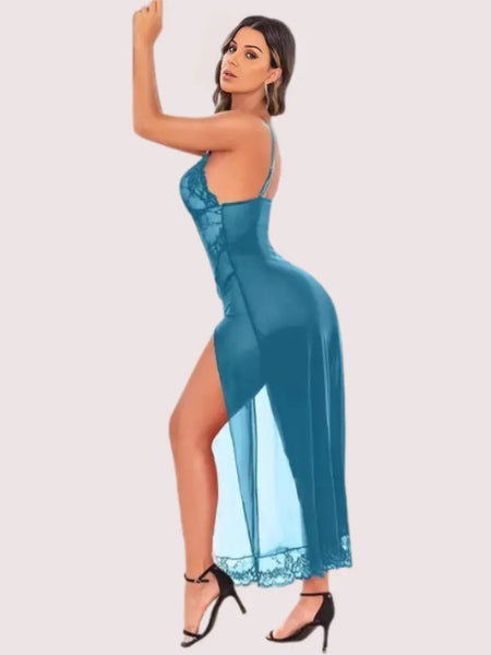 Chic Women's Babydoll Lingerie in Blue