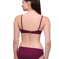 Elegant Solid Color Bra Sets ( Pk of 3) - My Vastra