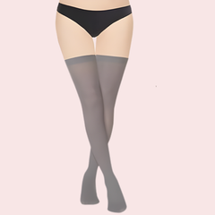 Soft Sheer Thigh-High Stockings – Pack of 2 (Brown & Grey Combo)