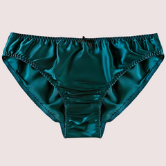 French Daina Ultra Luxury Silk Satin Lace Briefs Gift Box