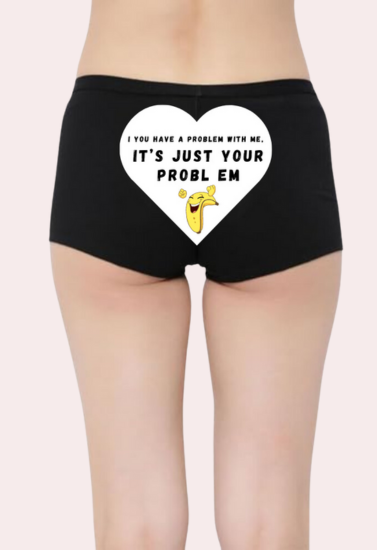 Customized Naughty Quotes Underwear - My Vastra