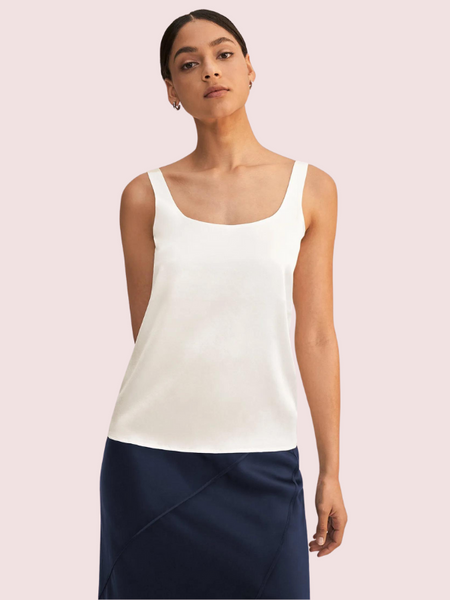 Elegant Lace Trimmed Silk Camisole Top - My Vastra