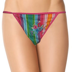 Cool Stripes N Flower Print G-String Thong - My Vastra