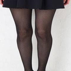 Fashion tights  15 denier diamond patterned - My Vastra