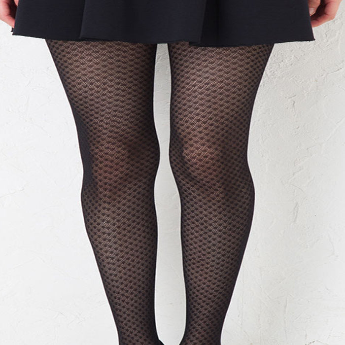 Fashion tights  15 denier diamond patterned - My Vastra