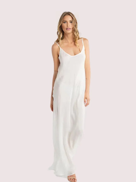 Plus Size Lightweight Sheer Mesh Slip Dress