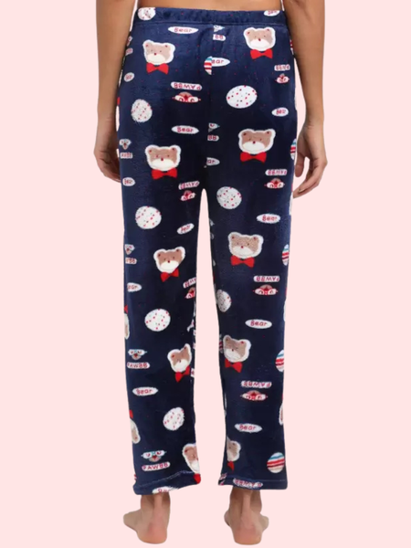 Ladies casual printed warm Pajama (Pk of 2)