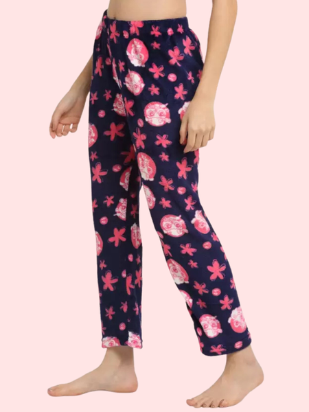 Ladies Winter Warm Printed Pajamas – Pack of 2