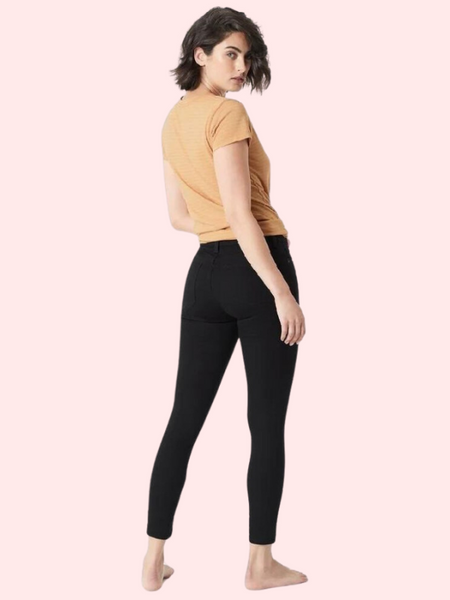 Women's Sleek Silhouette Black Skinny Fit Jeans - My Vastra
