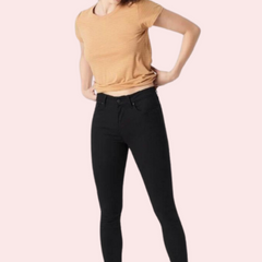 Women's Sleek Silhouette Black Skinny Fit Jeans - My Vastra