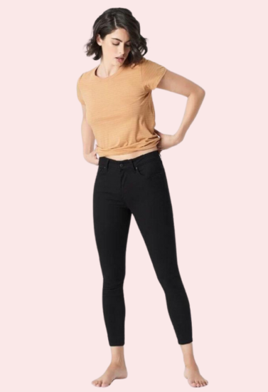 Women's Sleek Silhouette Black Skinny Fit Jeans - My Vastra