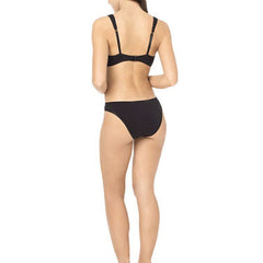 Stylish Seamless Black Push Up Bra Bikini Bottom - My Vastra