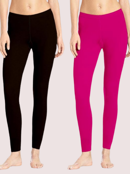 Daily Essentials Stretch Cotton Leggings Duo