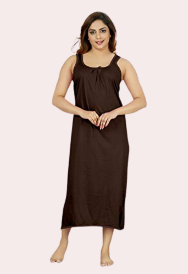Women's Long Cotton Nightgown Slip - My Vastra