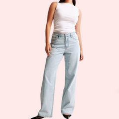 High Rise Loose Fit Denim for Curvy Women - My Vastra