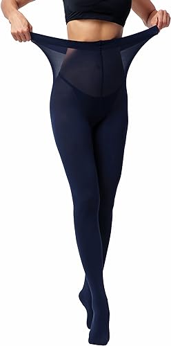 Women's Navy Blue Opaque Tights - My Vastra