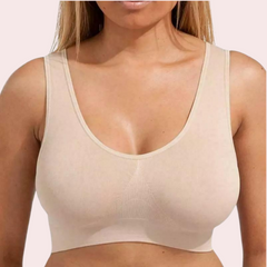 Beige Women's Ultimate Sports Bra for Yoga & Gym - My Vastra