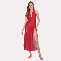 Graceful Long Sheer Nightdress for Women - My Vastra