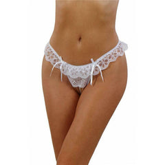 French Daina Extra plus size pearl lace thong - My Vastra