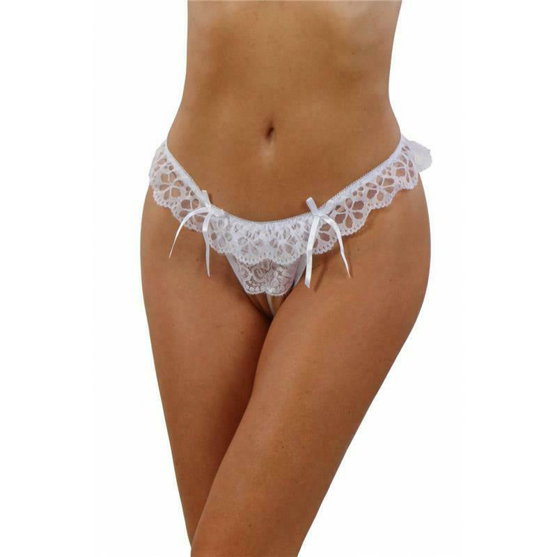 French Daina Extra plus size pearl lace thong - My Vastra