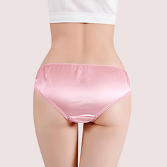 French Daina Luxury Silk Panties Cheeky Bow Gift Box