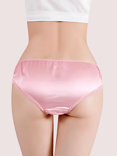 French Daina Luxury Silk Panties Cheeky Bow Gift Box