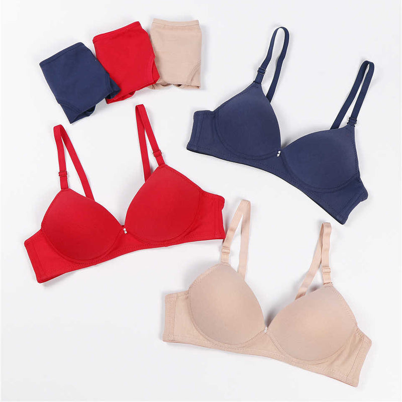 Pack of 3 Female Seamless Padded wire free Bra - My Vastra