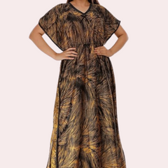 Printed Satin Nightie for Girls/Women - My Vastra